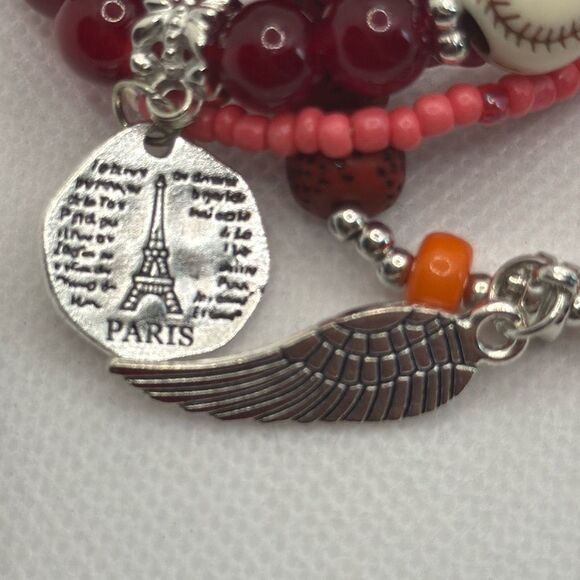 Brand New!! Beaded bracelet with charms bundle - Picture 2 of 2